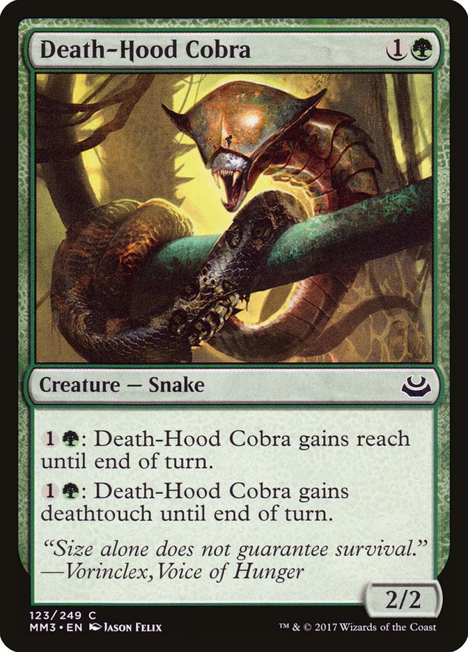 Death-Hood Cobra [Modern Masters 2017] | Card Merchant Takapuna