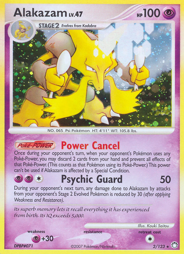 Alakazam (2/123) [Diamond & Pearl: Mysterious Treasures] | Card Merchant Takapuna