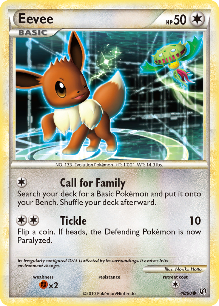 Eevee (48/90) [HeartGold & SoulSilver: Undaunted] | Card Merchant Takapuna