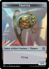 Myr // Thopter Double-Sided Token [Phyrexia: All Will Be One Commander Tokens] | Card Merchant Takapuna