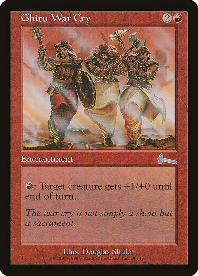 Ghitu War Cry [Urza's Legacy] | Card Merchant Takapuna