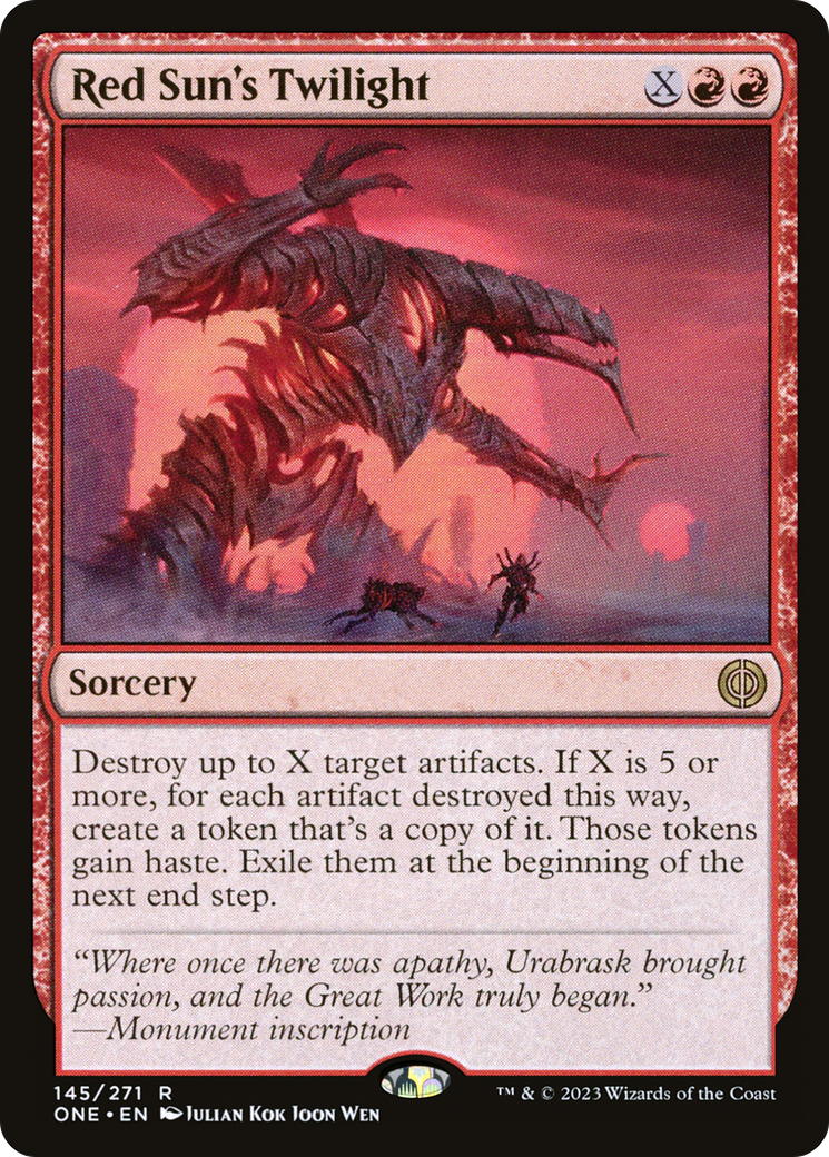 Red Sun's Twilight [Phyrexia: All Will Be One] | Card Merchant Takapuna