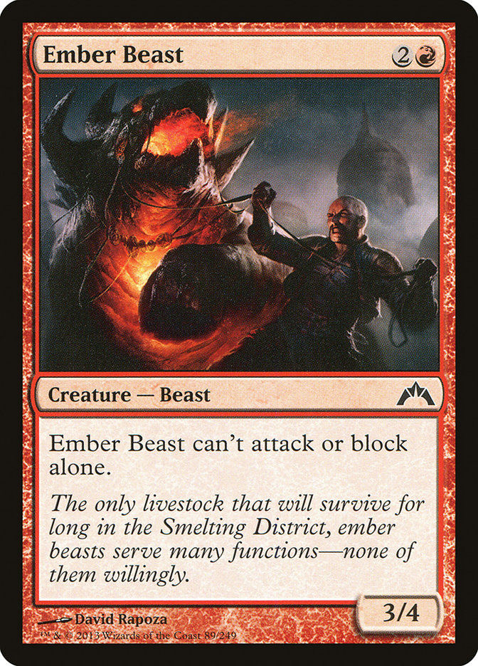 Ember Beast [Gatecrash] | Card Merchant Takapuna