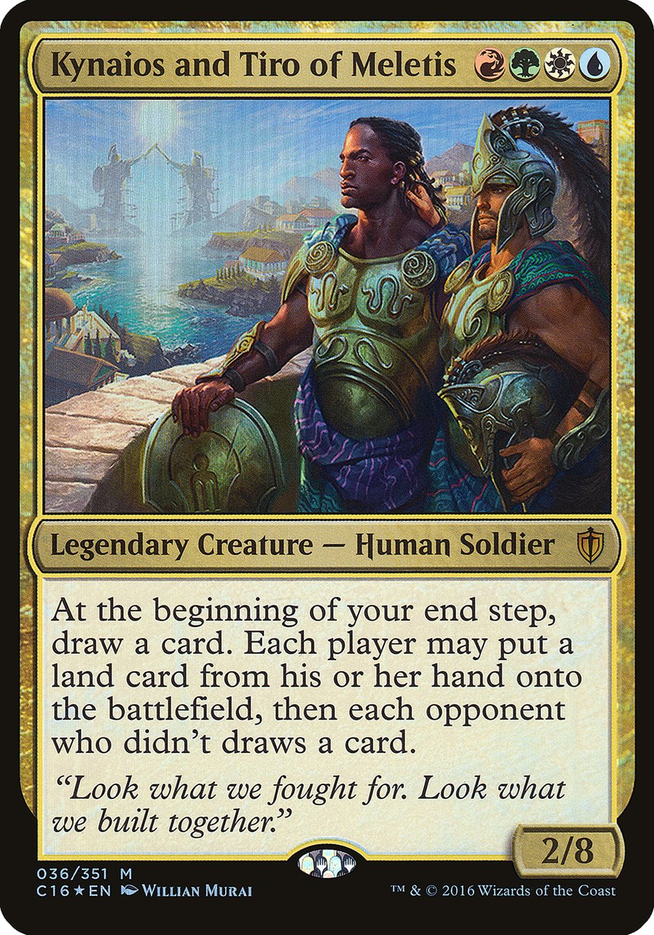 Kynaios and Tiro of Meletis (Oversized) [Commander 2016 Oversized] | Card Merchant Takapuna