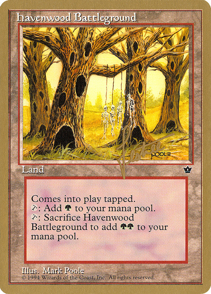 Havenwood Battleground (Bertrand Lestree) [Pro Tour Collector Set] | Card Merchant Takapuna