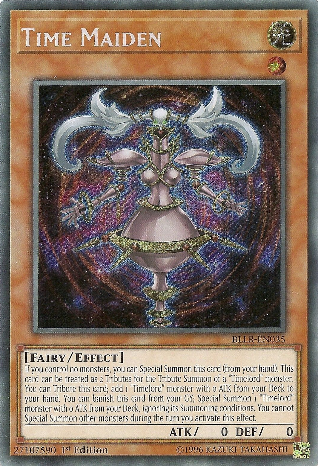 Time Maiden [BLLR-EN035] Secret Rare | Card Merchant Takapuna