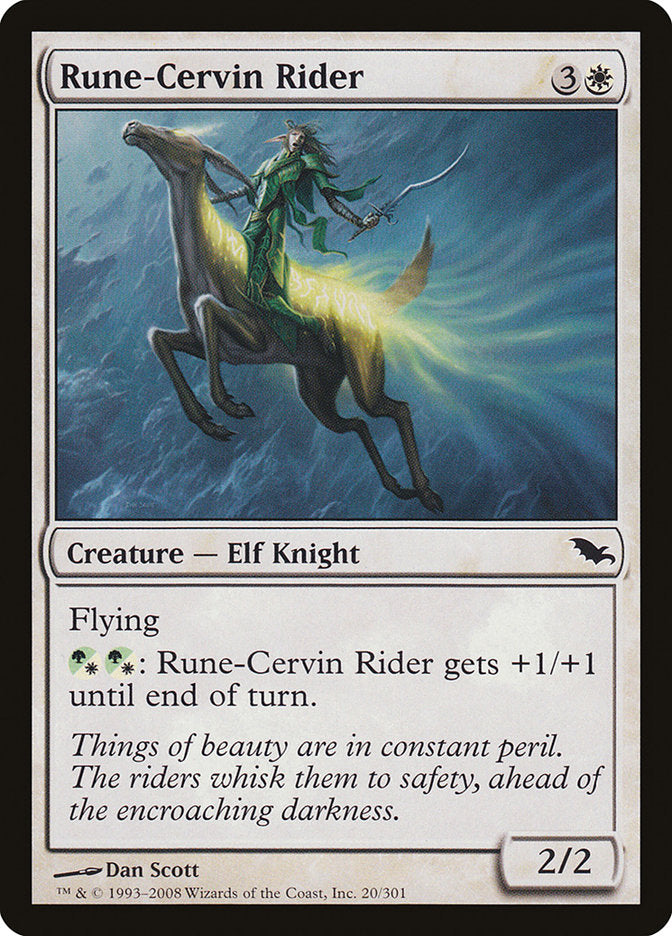 Rune-Cervin Rider [Shadowmoor] | Card Merchant Takapuna