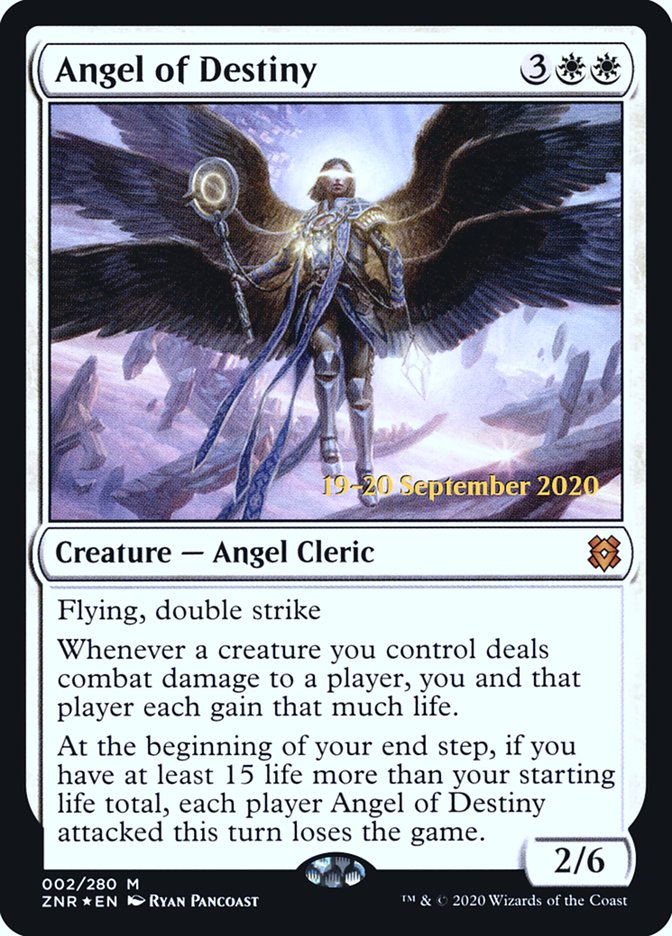 Angel of Destiny [Zendikar Rising Prerelease Promos] | Card Merchant Takapuna