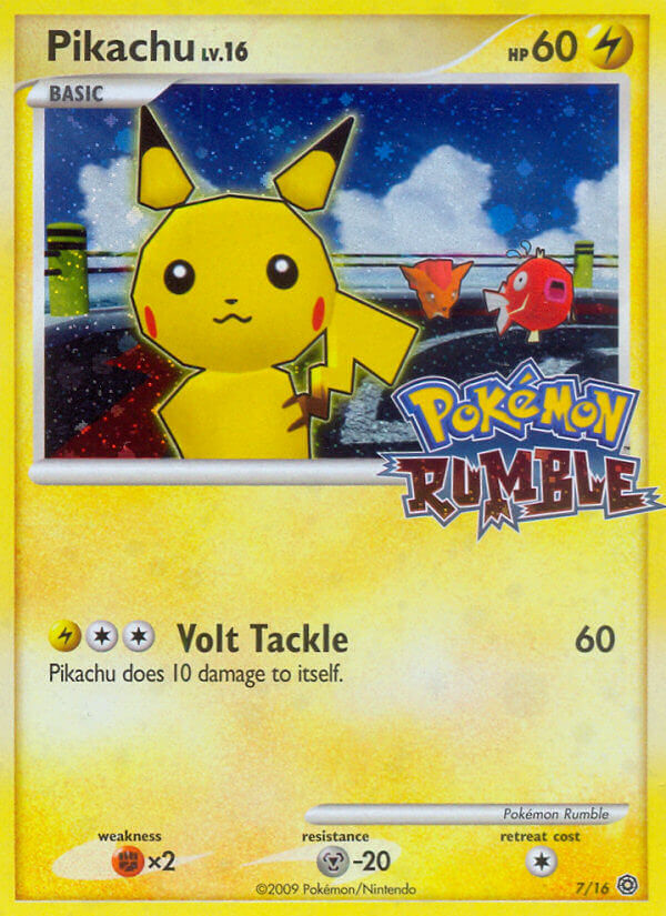 Pikachu (7/16) [Pokémon Rumble] | Card Merchant Takapuna