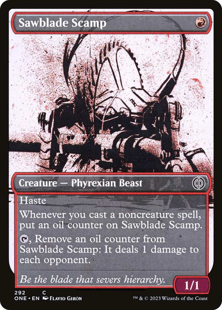 Sawblade Scamp (Showcase Ichor) [Phyrexia: All Will Be One] | Card Merchant Takapuna