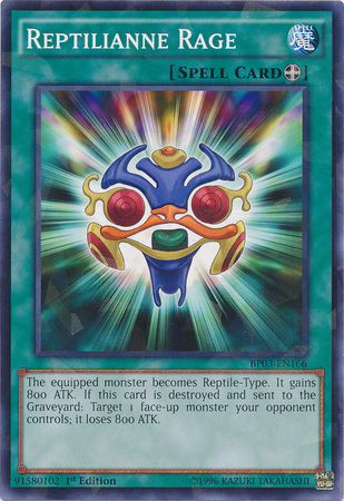 Reptilianne Rage [BP03-EN166] Shatterfoil Rare | Card Merchant Takapuna