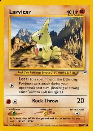 Larvitar (70/105) [Neo Destiny Unlimited] | Card Merchant Takapuna