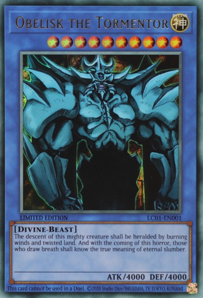 Obelisk the Tormentor (25th Anniversary) [LC01-EN001] Ultra Rare | Card Merchant Takapuna