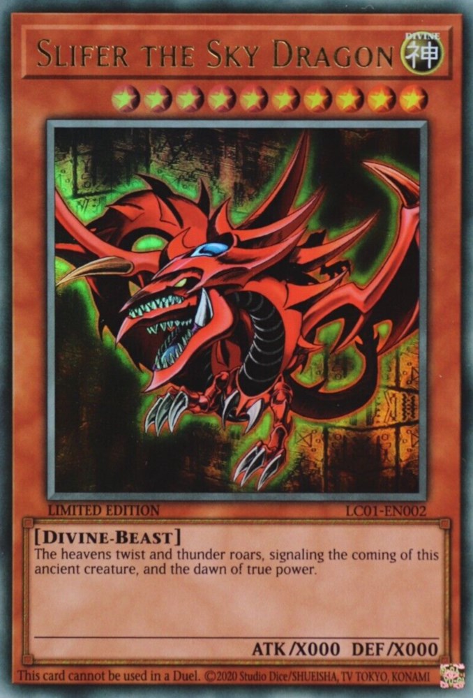 Slifer the Sky Dragon (25th Anniversary) [LC01-EN002] Ultra Rare | Card Merchant Takapuna