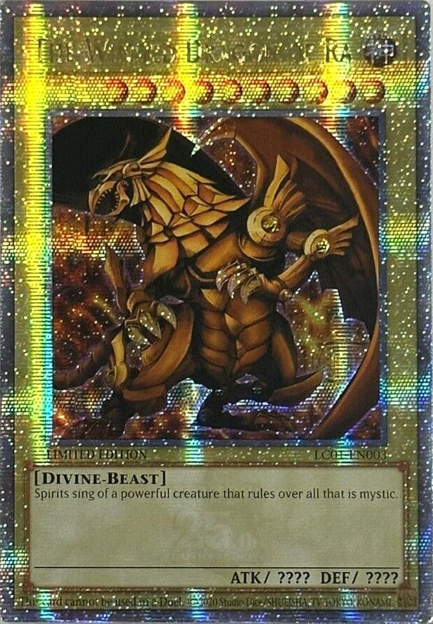 The Winged Dragon of Ra (25th Anniversary) [LC01-EN003] Quarter Century Secret Rare | Card Merchant Takapuna