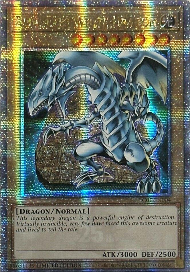 Blue-Eyes White Dragon (25th Anniversary) [LC01-EN004] Quarter Century Secret Rare | Card Merchant Takapuna