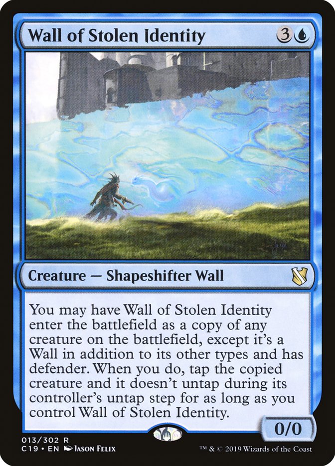 Wall of Stolen Identity [Commander 2019] | Card Merchant Takapuna