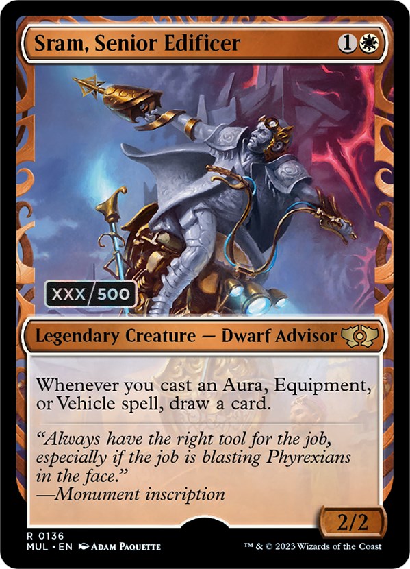 Sram, Senior Edificer (Serialized) [Multiverse Legends] | Card Merchant Takapuna