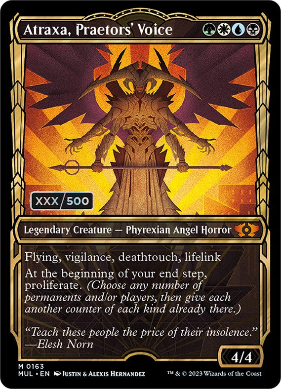 Atraxa, Praetors' Voice (Serialized) [Multiverse Legends] | Card Merchant Takapuna