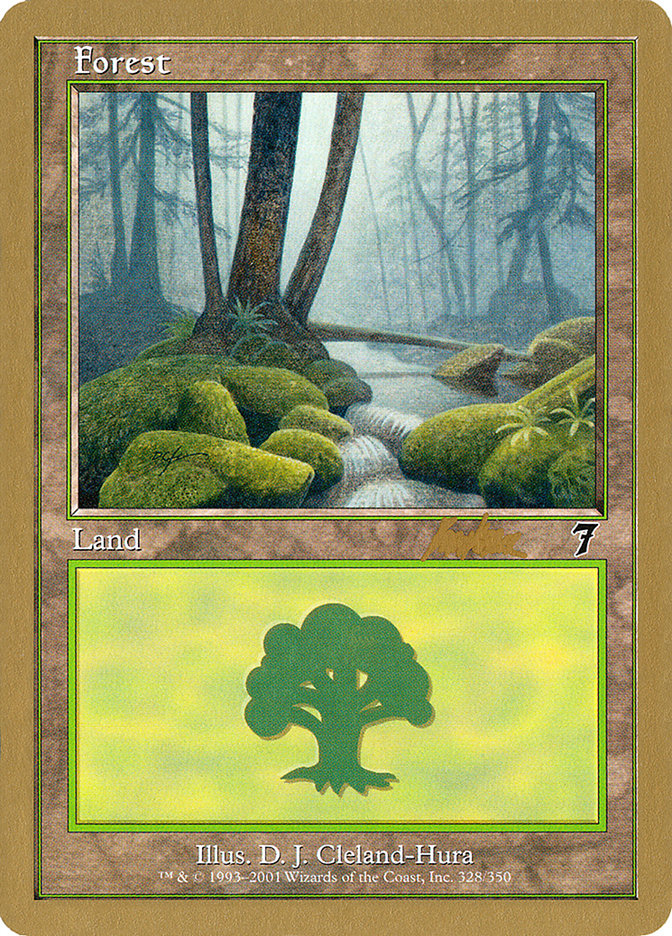 Forest (328) (Brian Kibler) [World Championship Decks 2002] | Card Merchant Takapuna