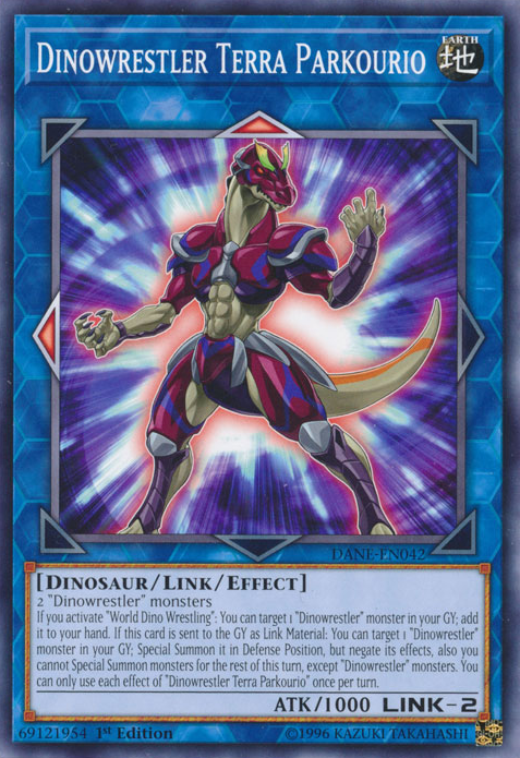 Dinowrestler Terra Parkourio [DANE-EN042] Common | Card Merchant Takapuna