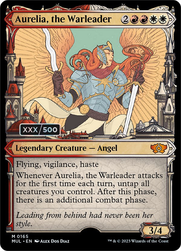 Aurelia, the Warleader (Serialized) [Multiverse Legends] | Card Merchant Takapuna