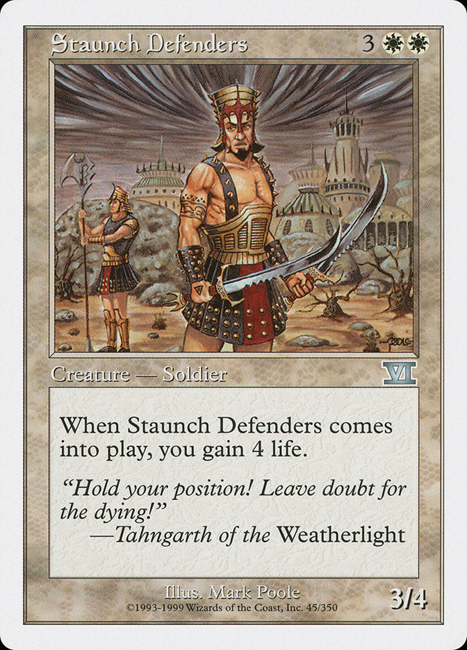 Staunch Defenders [Classic Sixth Edition] | Card Merchant Takapuna