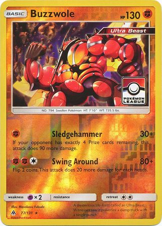 Buzzwole (77/131) (League Promo) [Sun & Moon: Forbidden Light] | Card Merchant Takapuna