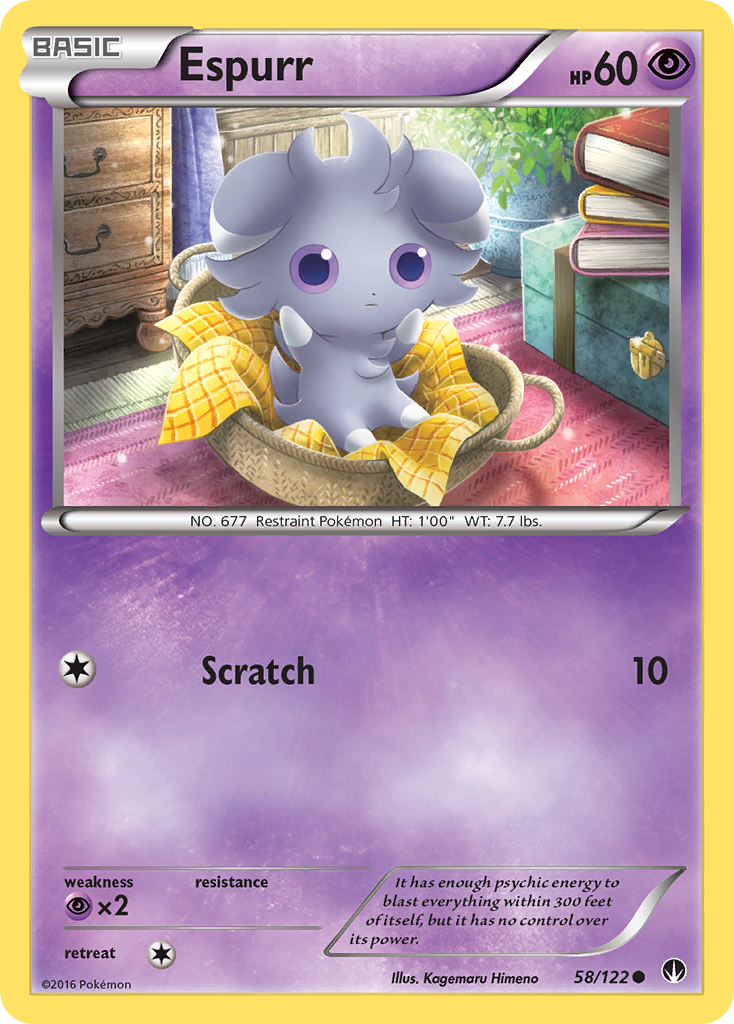 Espurr (58/122) [XY: BREAKpoint] | Card Merchant Takapuna