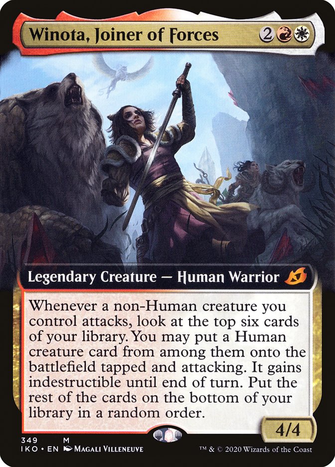 Winota, Joiner of Forces (Extended Art) [Ikoria: Lair of Behemoths] | Card Merchant Takapuna