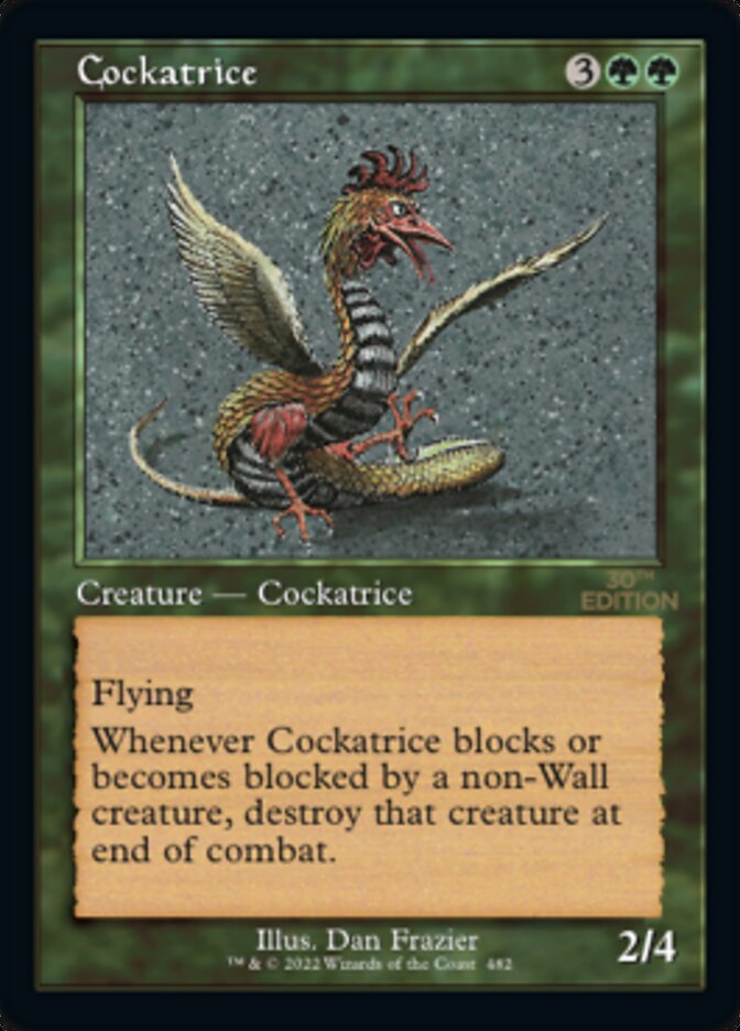 Cockatrice (Retro) [30th Anniversary Edition] | Card Merchant Takapuna