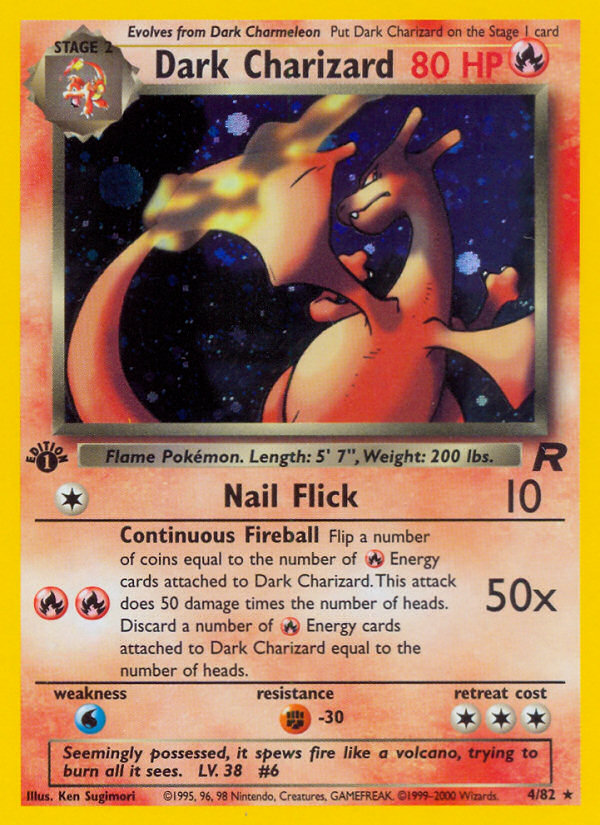 Dark Charizard (4/82) [Team Rocket 1st Edition] | Card Merchant Takapuna