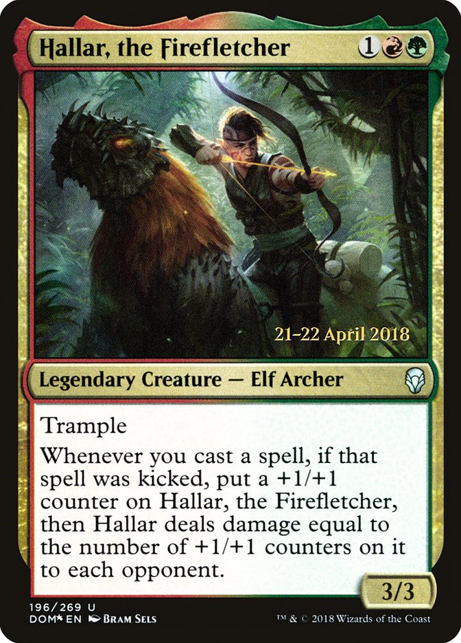 Hallar, the Firefletcher [Dominaria Prerelease Promos] | Card Merchant Takapuna