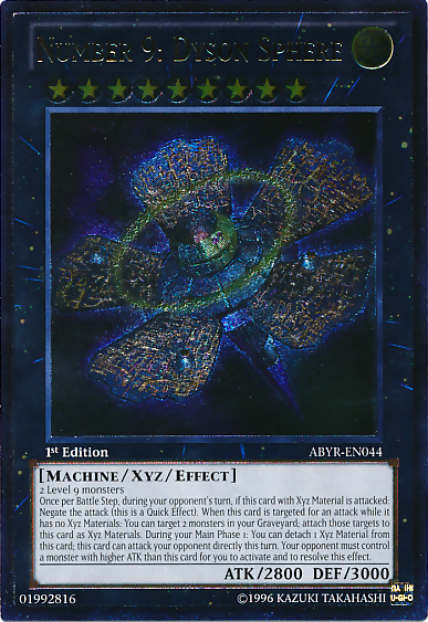 Number 9: Dyson Sphere (UTR) [ABYR-EN044] Ultimate Rare | Card Merchant Takapuna