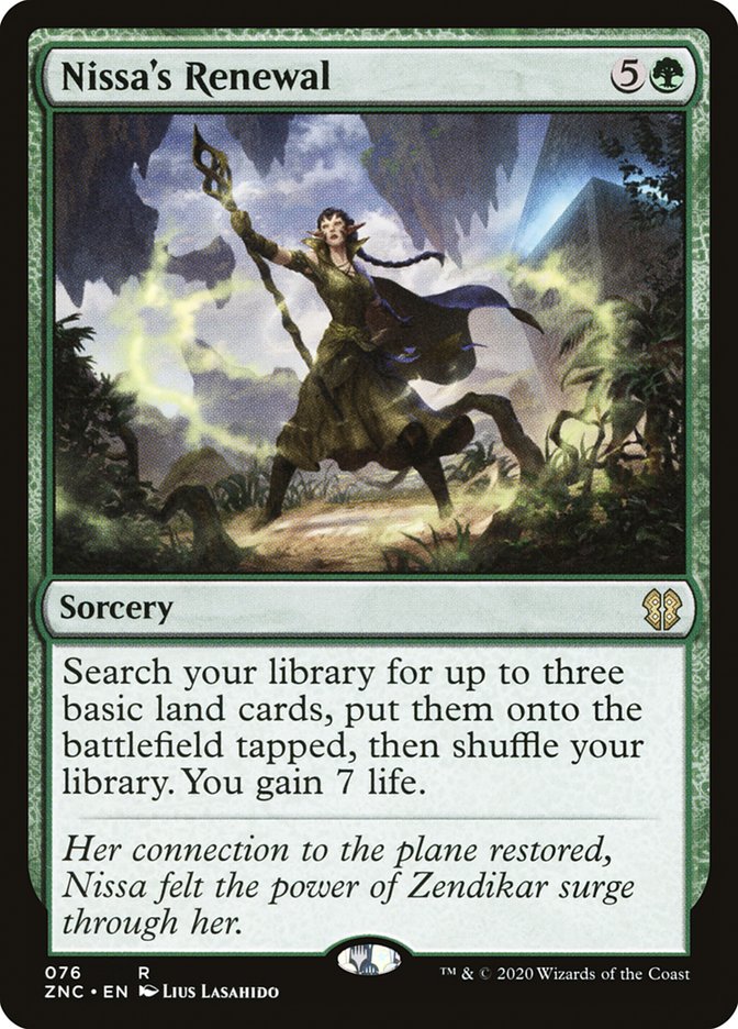 Nissa's Renewal [Zendikar Rising Commander] | Card Merchant Takapuna