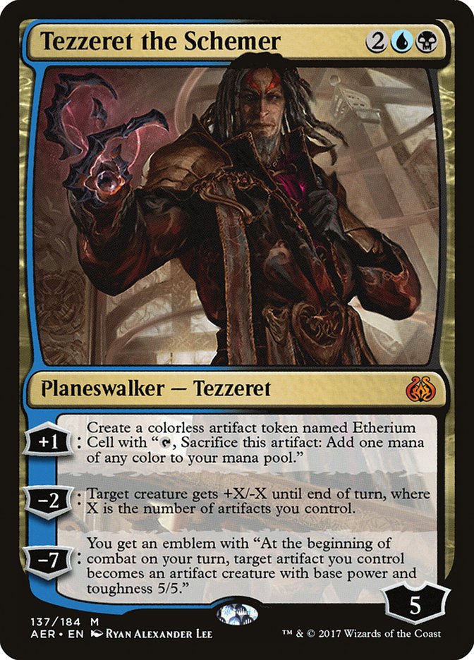 Tezzeret the Schemer [Aether Revolt] | Card Merchant Takapuna