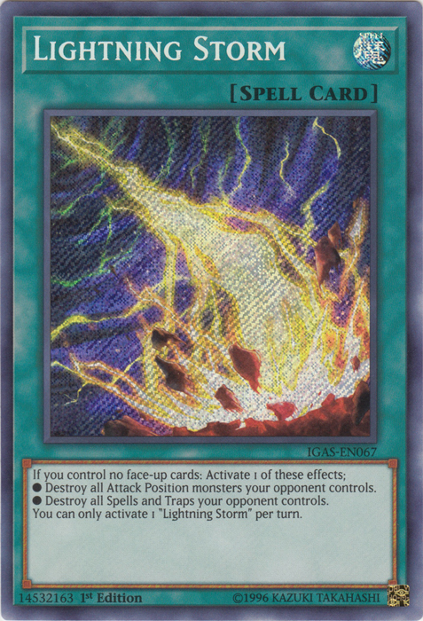 Lightning Storm [IGAS-EN067] Secret Rare | Card Merchant Takapuna