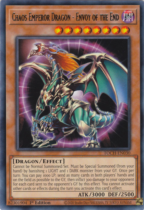 Chaos Emperor Dragon - Envoy of the End [TOCH-EN030] Rare | Card Merchant Takapuna