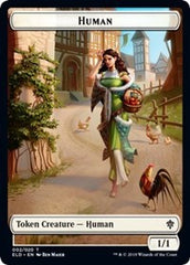 Human // Food (17) Double-Sided Token [Throne of Eldraine Tokens] | Card Merchant Takapuna