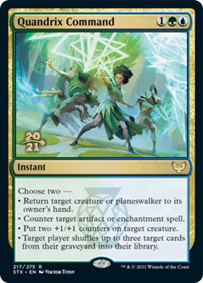 Quandrix Command [Strixhaven: School of Mages Prerelease Promos] | Card Merchant Takapuna