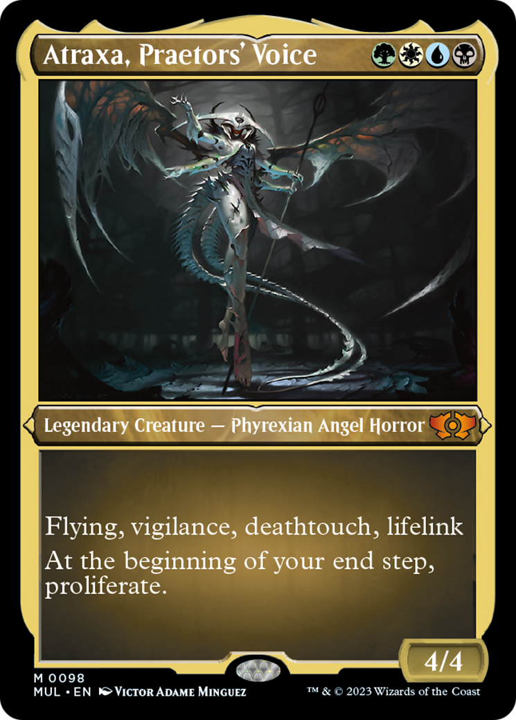 Atraxa, Praetors' Voice (Foil Etched) [Multiverse Legends] | Card Merchant Takapuna