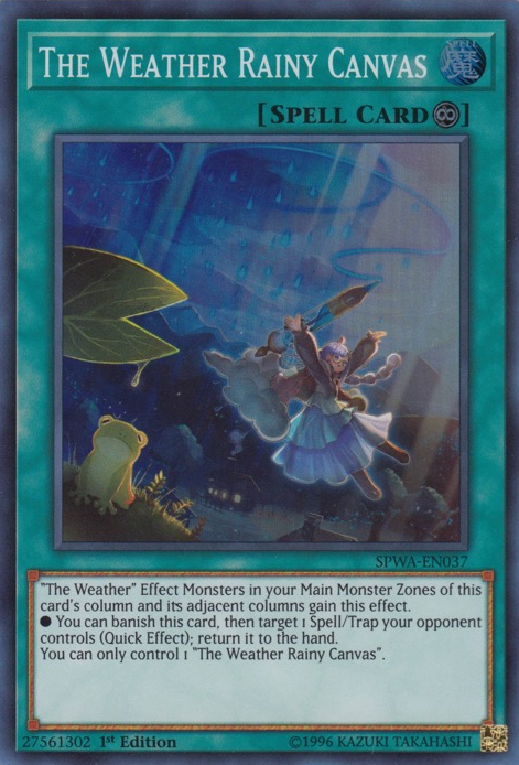 The Weather Rainy Canvas [SPWA-EN037] Super Rare | Card Merchant Takapuna