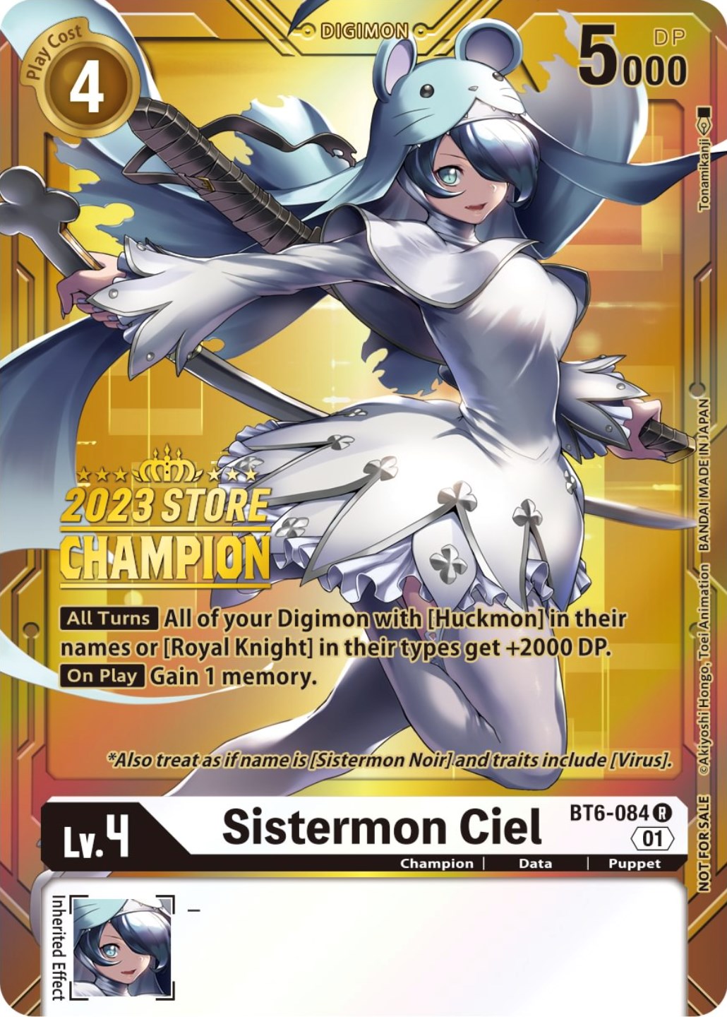 Sistermon Ciel [BT6-084] (2023 Store Champion) [Double Diamond Promos] | Card Merchant Takapuna