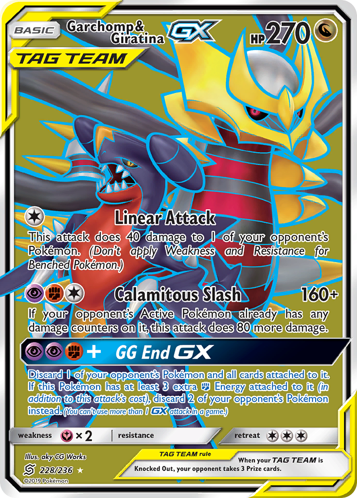 Garchomp & Giratina GX (228/236) [Sun & Moon: Unified Minds] | Card Merchant Takapuna