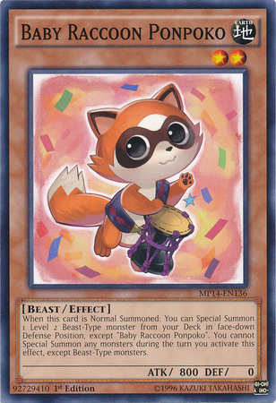 Baby Raccoon Ponpoko [MP14-EN136] Common | Card Merchant Takapuna