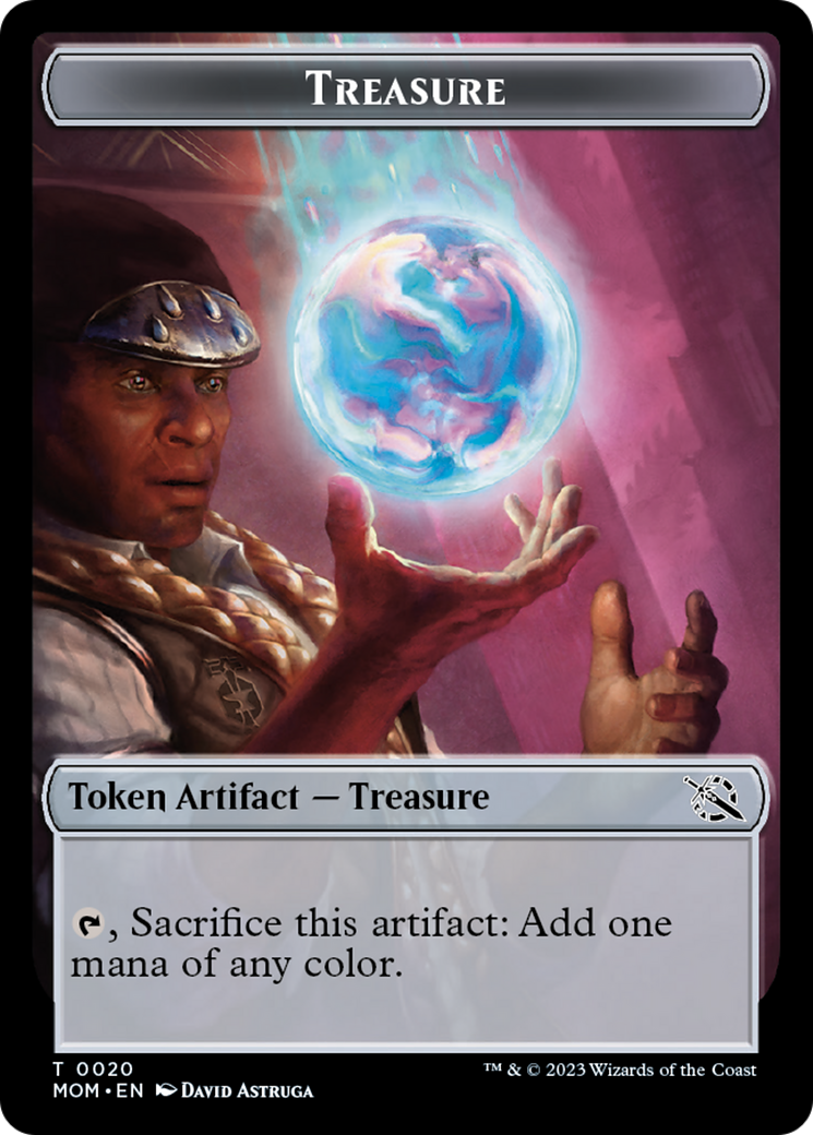 Spirt (9) // Treasure Double-Sided Token [March of the Machine Commander Tokens] | Card Merchant Takapuna