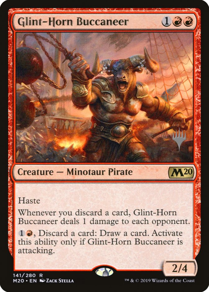 Glint-Horn Buccaneer (Promo Pack) [Core Set 2020 Promos] | Card Merchant Takapuna