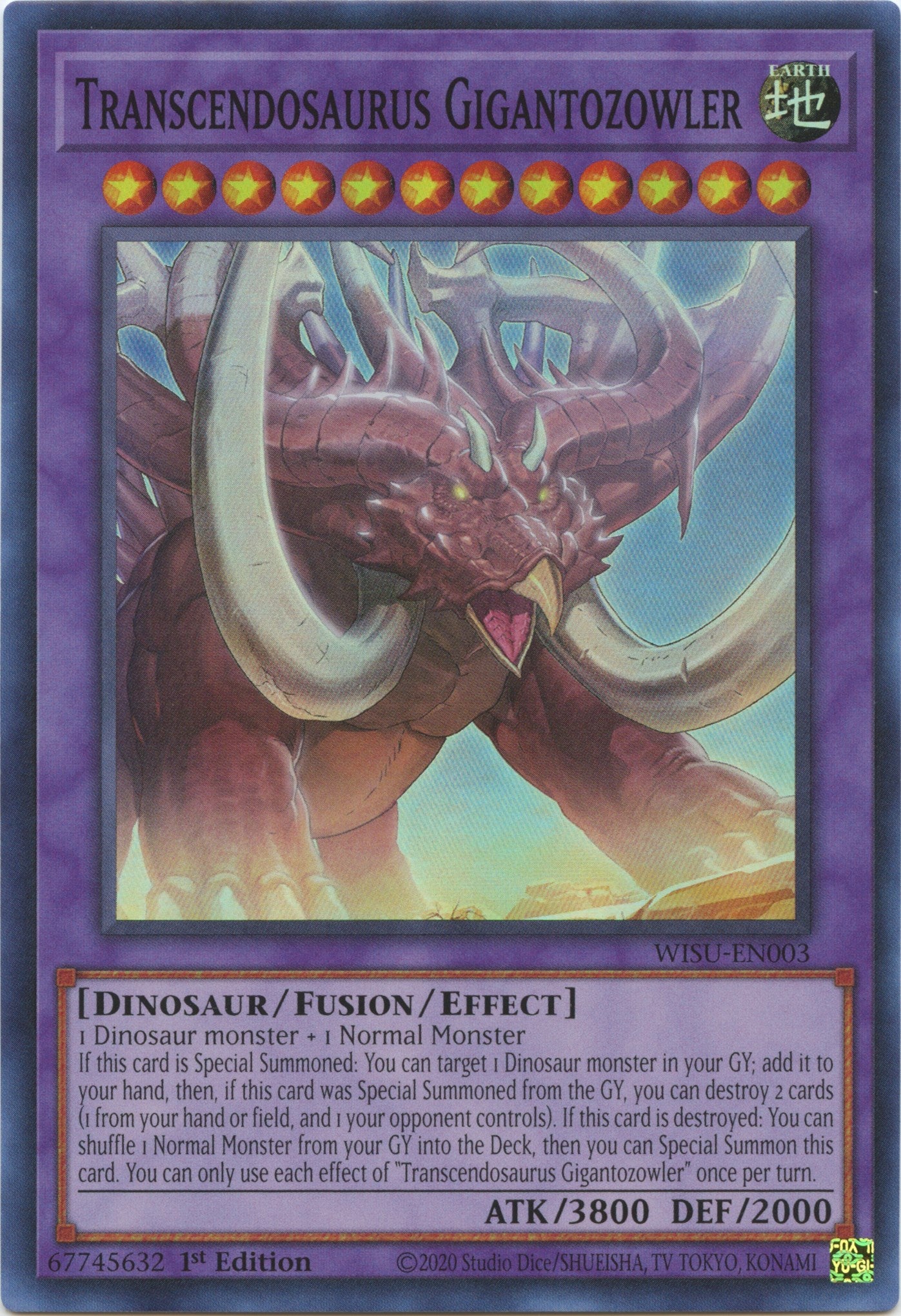 Transcendosaurus Gigantozowler [WISU-EN003] Super Rare | Card Merchant Takapuna