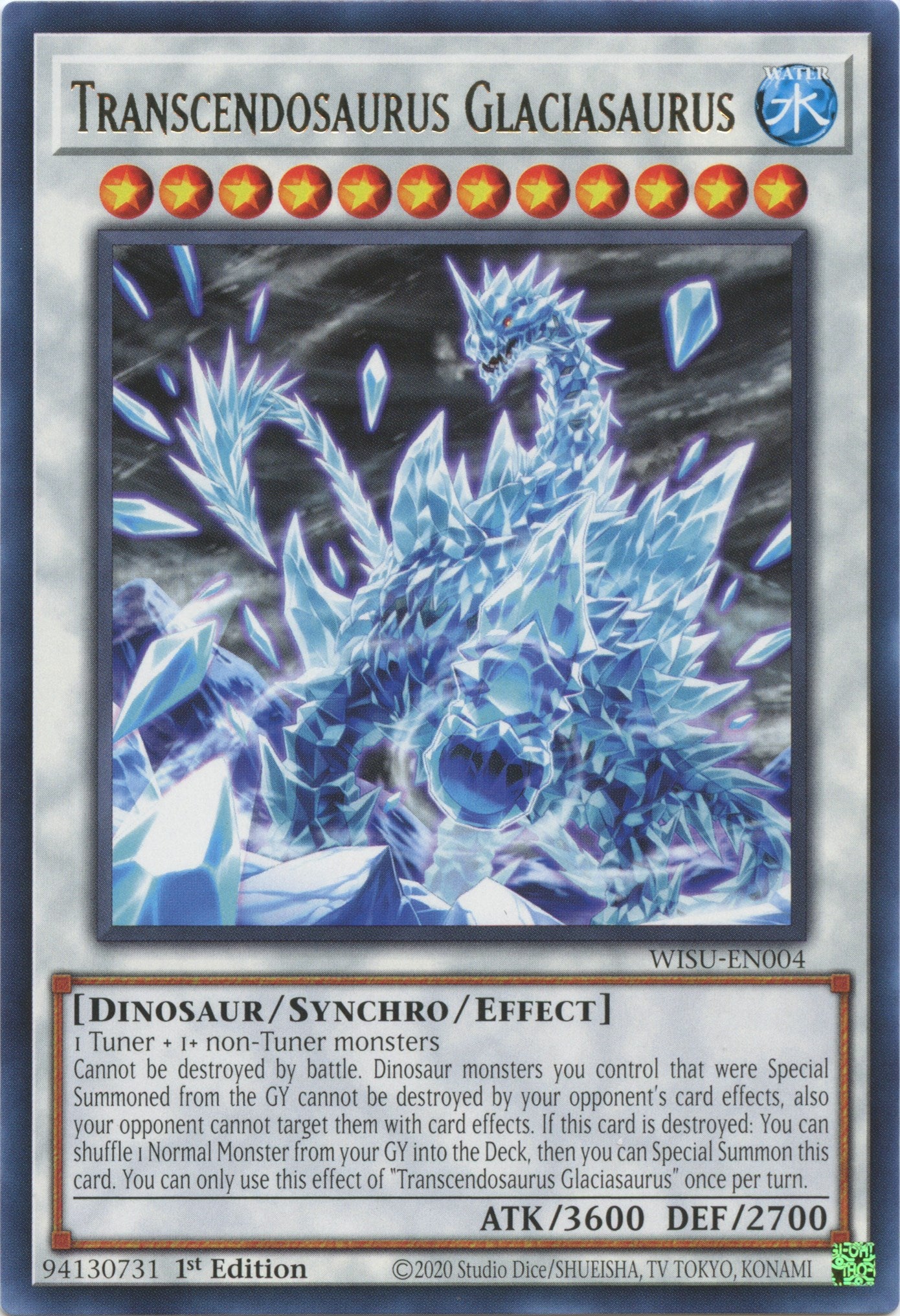 Transcendosaurus Glaciasaurus [WISU-EN004] Rare | Card Merchant Takapuna