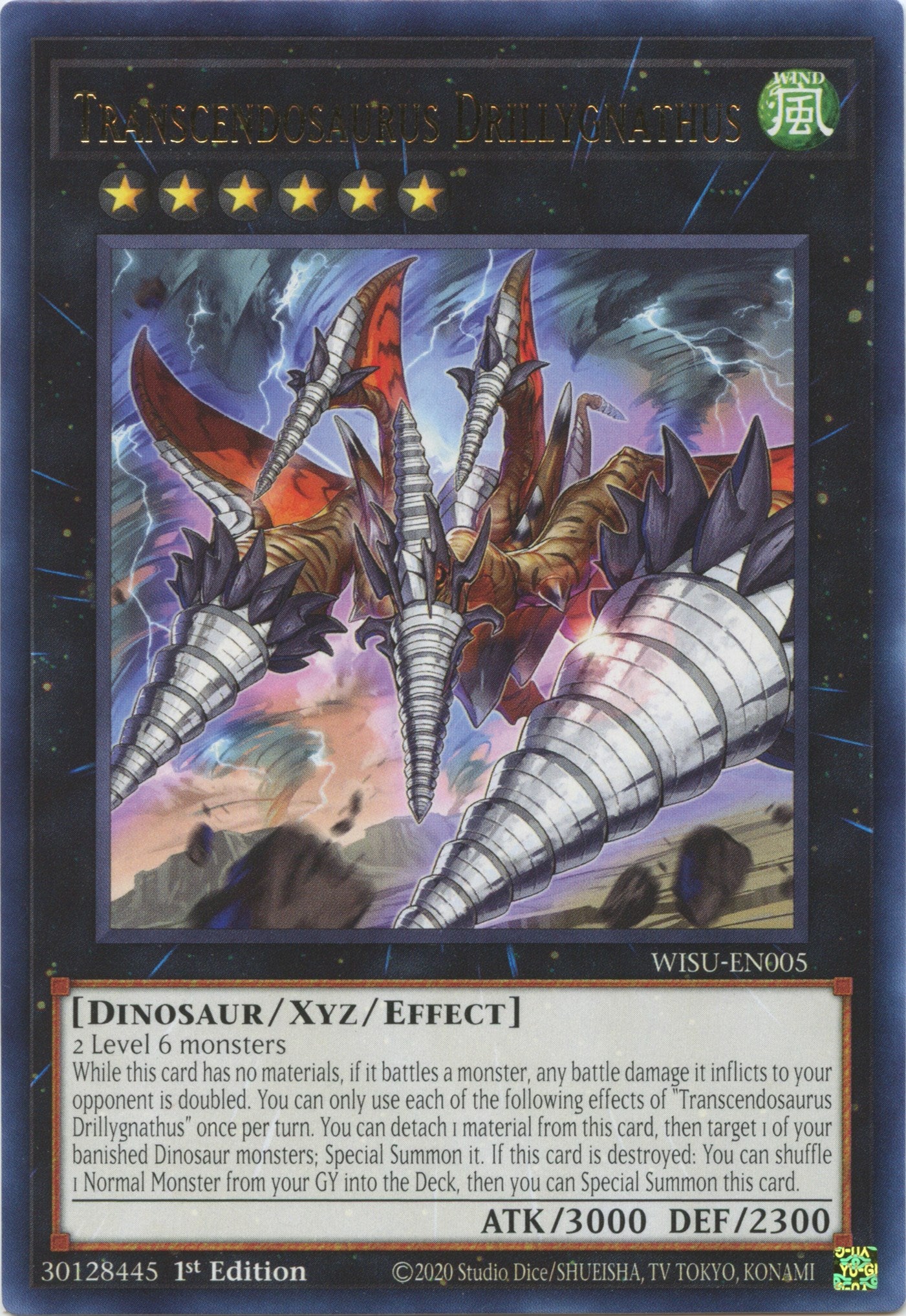 Transcendosaurus Drillygnathus [WISU-EN005] Rare | Card Merchant Takapuna